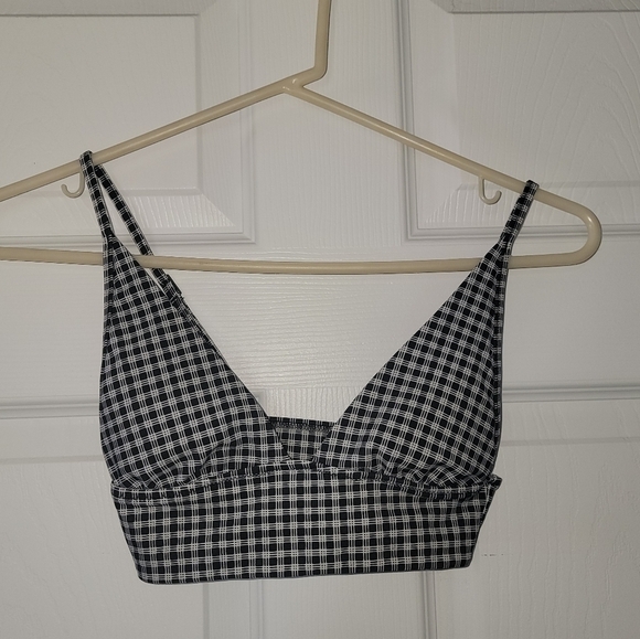 Aerie Bikini Top Plaid - Picture 3 of 6